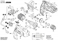Bosch 3 603 A26 270 PSB 650 RE Percussion Drill 230 V / GB Spare Parts PSB650RE